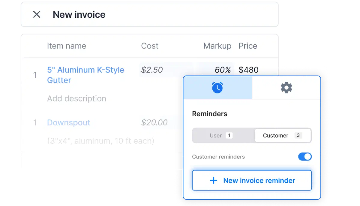 Cinderblock status-triggered email configuration showing job status triggers and automated email templates.