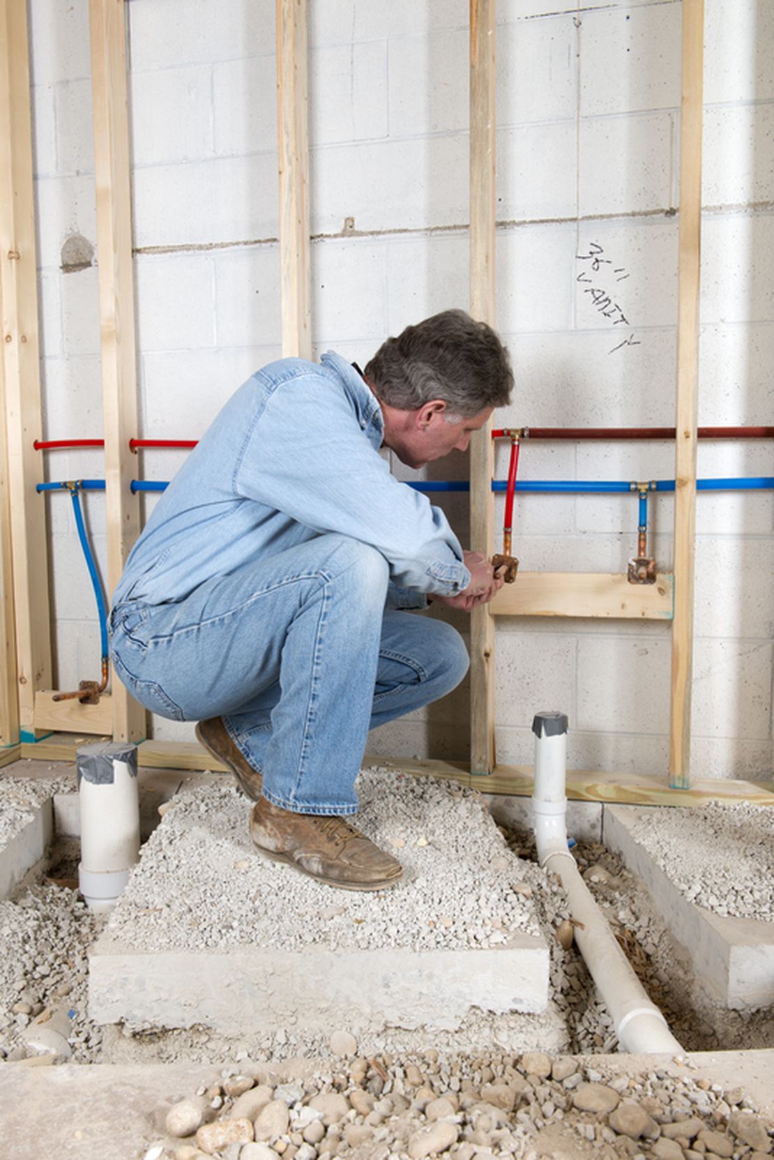 Home remodeling project in progress, managed with Cinderblock job management software.